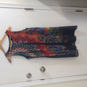 Desigual Mini Dress, Navy patterned, size 40 (US 8)